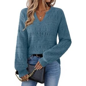 Furnex Plus Size XXL Women Knitted Seater V-Neck Casual Versatile Comfort